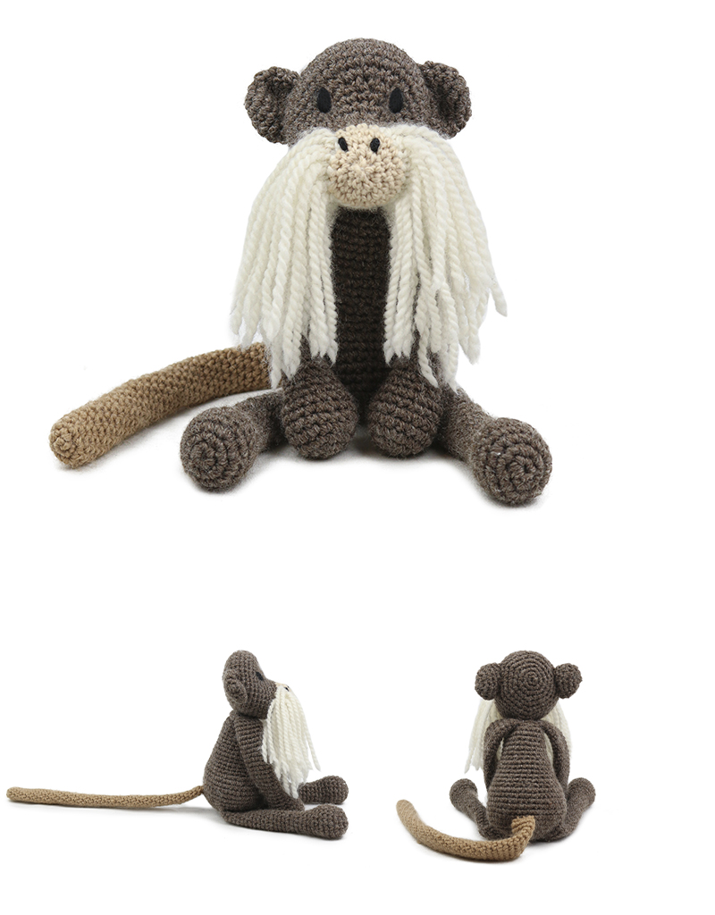 toft ed's animal gerard the emperor tamarin amigurumi crochet